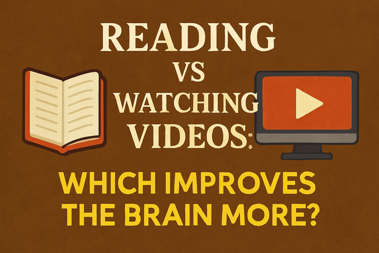 Reading vs Watching Videos: Which is best to Improves the Brain More?