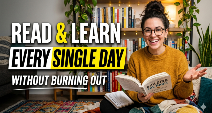 The Daily Reader’s Blueprint: How to Read and Learn Every Single Day (Without Burning Out)